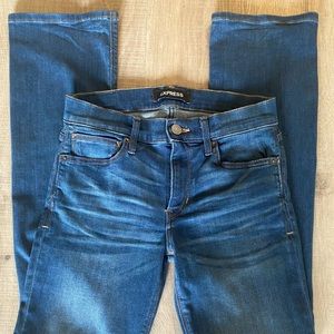 Express Mid Rise Barely Boot Jeans